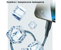 USAMS Kabel U68 USB-C 2A Fast Charge 1m niebieski SJ501USB03 - 1569025 - zdjęcie 3
